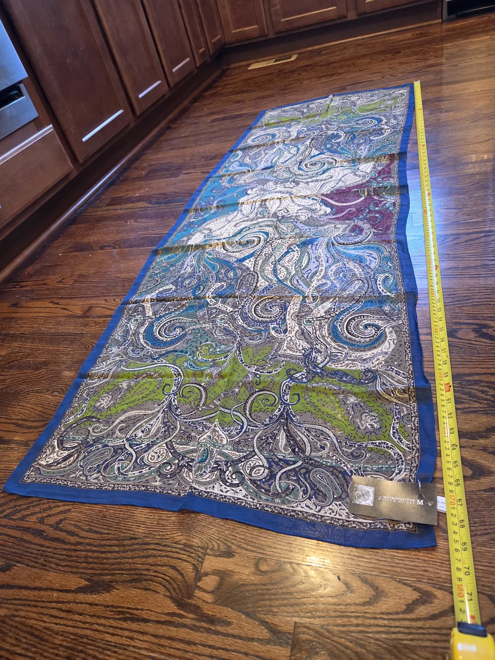 Four Seasons paisley oblong scarf from the Metropolitan Museum of Art store